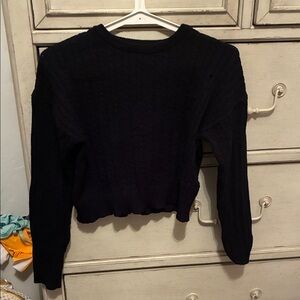 Cotton On Black Cable Knit Sweater